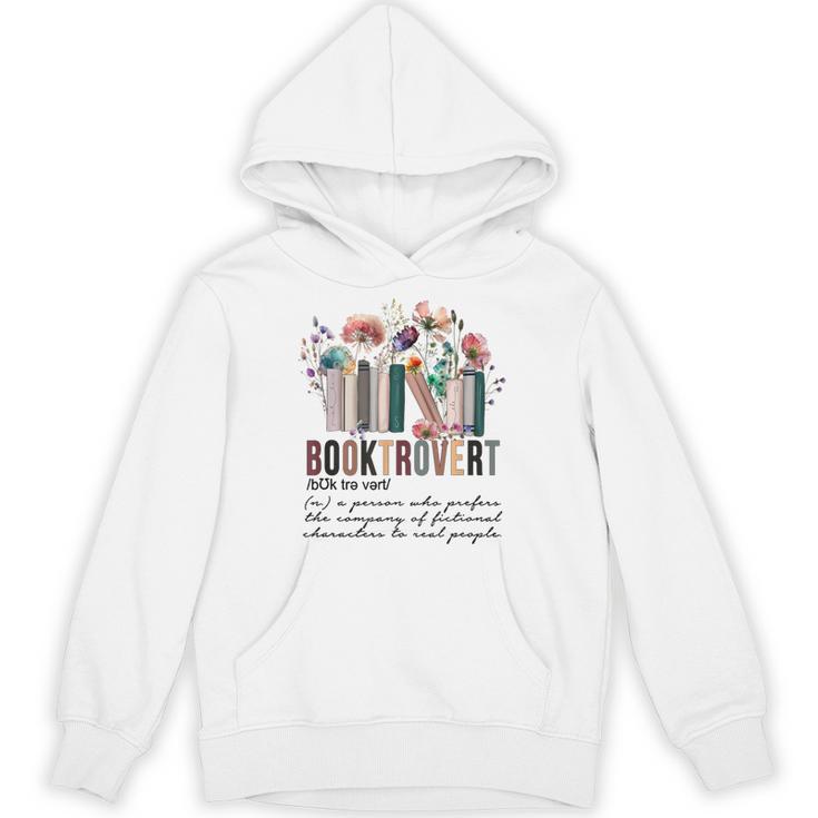 Floral Booktrovert Wildflowers Bookworm Reading Book Lovers Unisex Hoodie