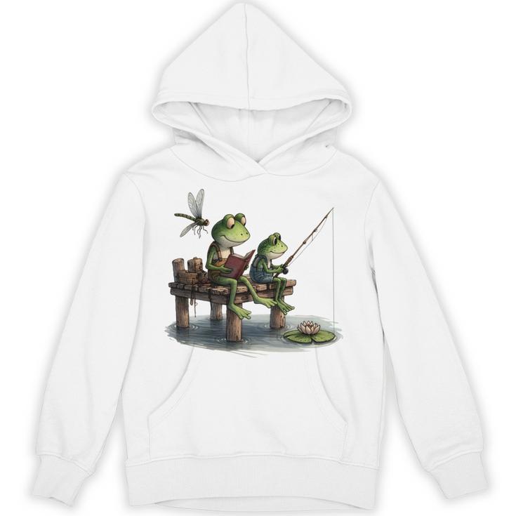 Frog Toad Fishing Vintage Classic Book Frog Unisex Hoodie