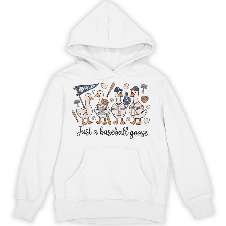 Game Day Just A Baseball Goose Cute Duck Team Sports Unisex Hoodie