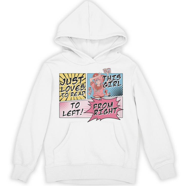 This Girl Reads Right To Left Comic Books Anime And Manga Unisex Hoodie