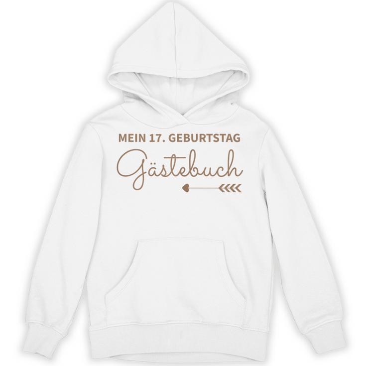 Girls 17th Birthday 17 Years Party Guest Book Unisex Hoodie