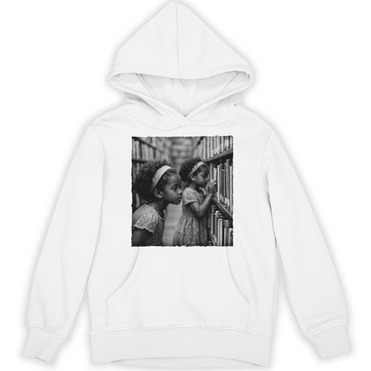 Girls Reading Books Book Lover Afro African Reader Unisex Hoodie