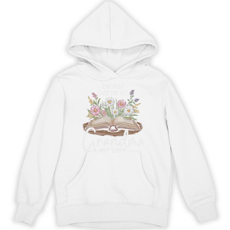 Grandma Est 2027 Best Chapter Yet Floral Book Premium Tri-Blend Unisex Hoodie