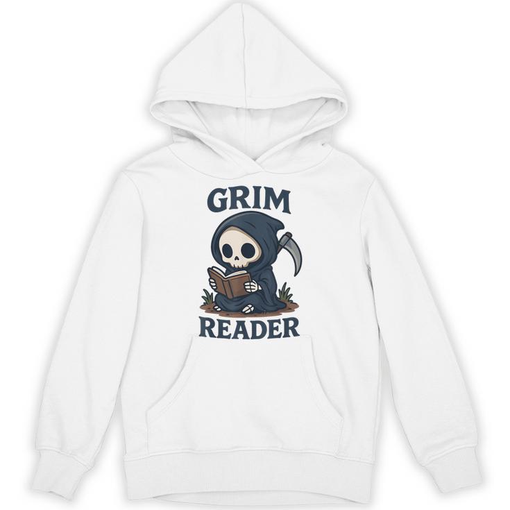 Grim Reader  Dark Humor Read Book & Library Lovers Unisex Hoodie
