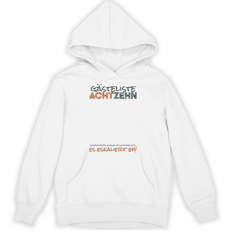 Guest Book 18th Birthday Guest List 18 Years Boy Men Unisex Hoodie