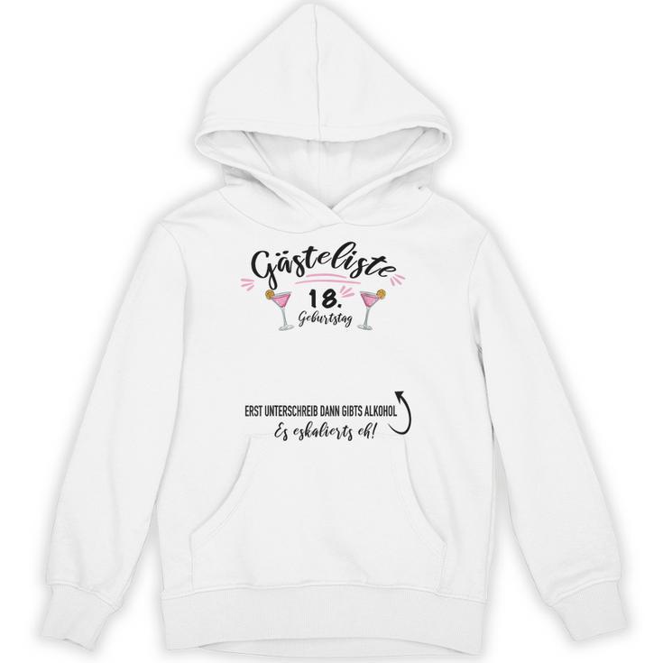 Guest Book 18th Birthday Party Girl Finally Adult Unisex Hoodie