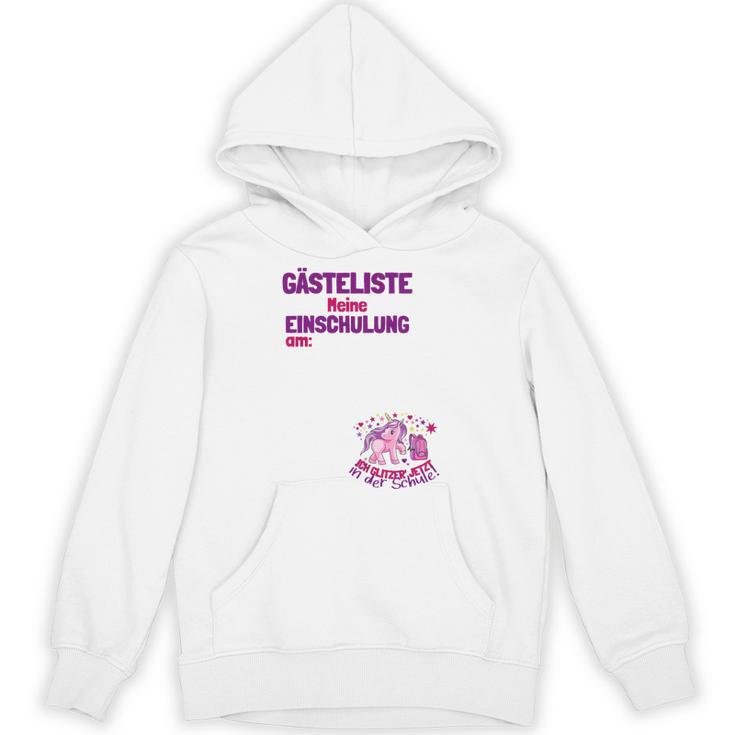 Guest List First Day At School Guest Book First Class Unisex Hoodie