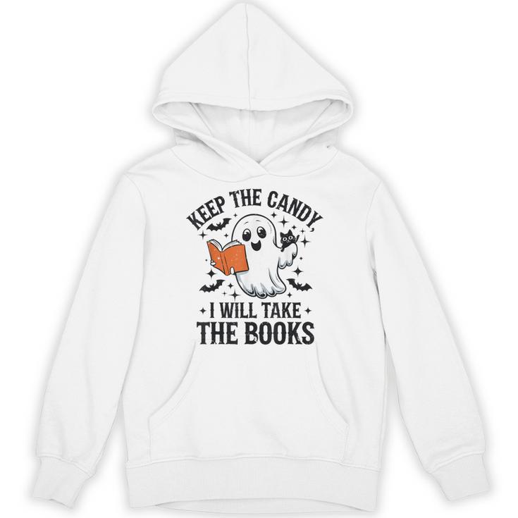 Halloween Keep The Candy I'Ll Take Books Ghost Book Lovers Unisex Hoodie Halloween Keep The Candy I'Ll Take Books Ghost Book Lovers Unisex Hoodie