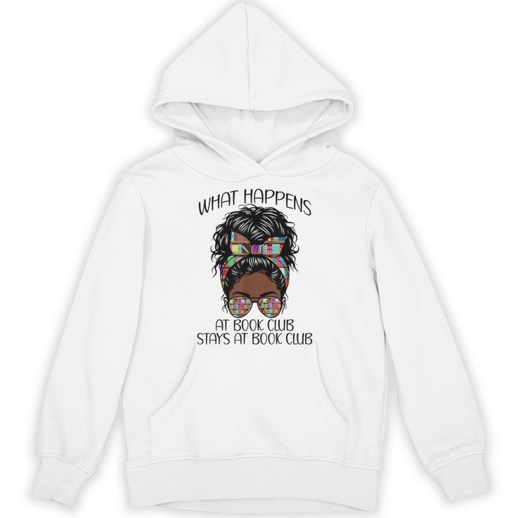 What Happens At Book Club Stays At Book Club Black Women Unisex Hoodie