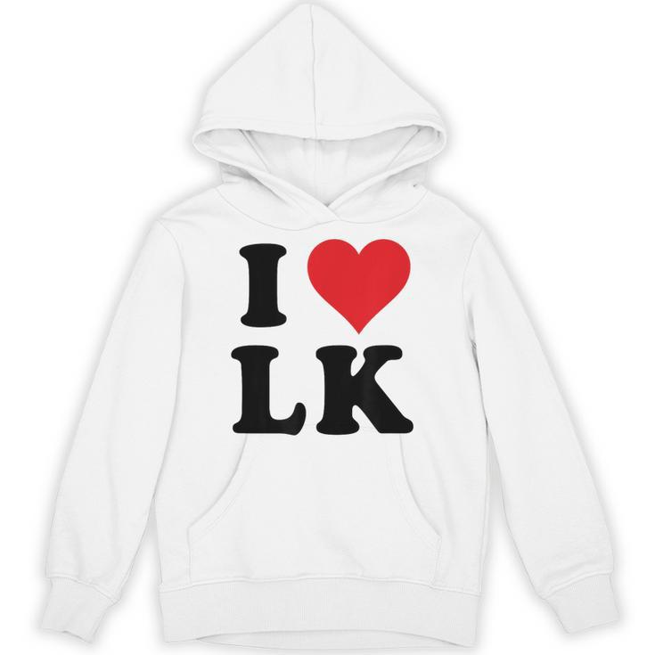 I Heart Lk Initials I Love LK First And Last Name L K パーカー