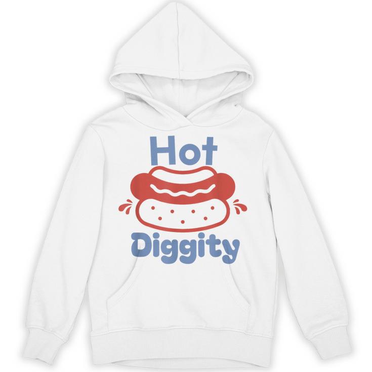 Hot Diggity Dog Hot Dog Bbq Grilling 4Th Of July Hoodie