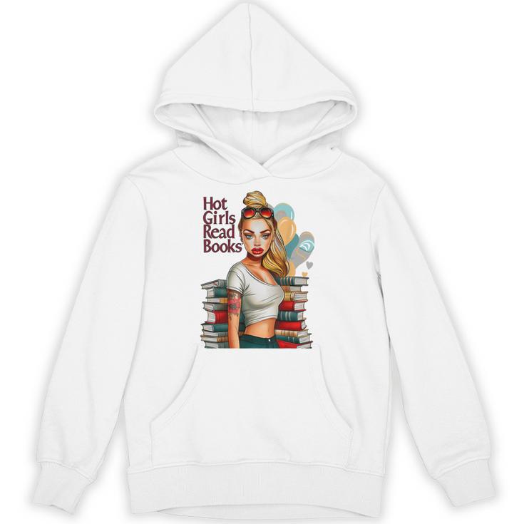 Hot Girls Read BooksSpicy Bookish Girl Dark Romance Reader Unisex Hoodie
