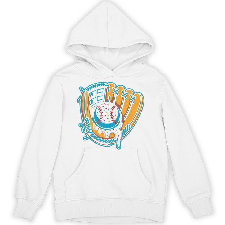 Ice Cream Baseball Mitt Drippy Scoop Baseball Sports Unisex Hoodie