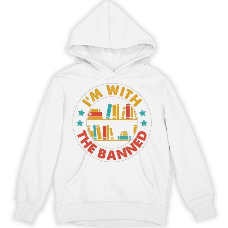 I'm With The Banned Books I Survived Reading Banned Books Unisex Hoodie