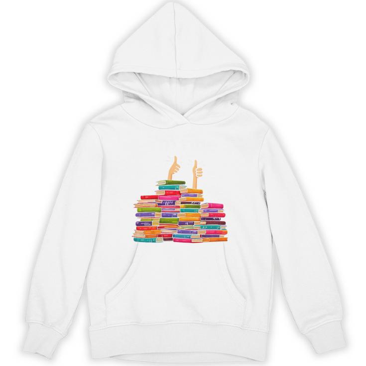 I'm Fine Reading Books Reader Book Lover Librarian Unisex Hoodie