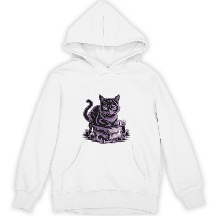 I'm An Indoor Cat Cute Witch Kitten With Books And Candles Unisex Hoodie