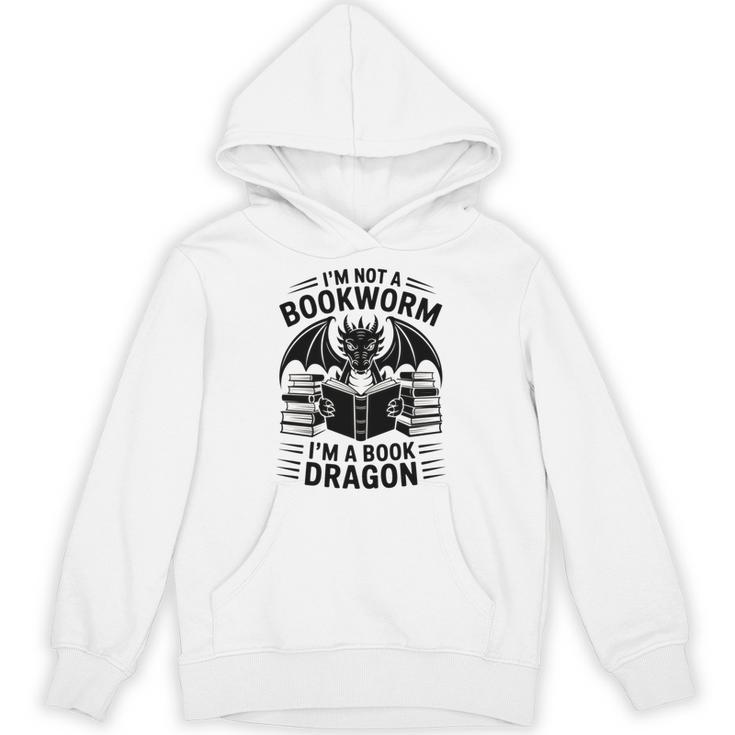 I'm Not a Bookworm I'm a Book Dragon Fantasy Readers Fun Unisex Hoodie