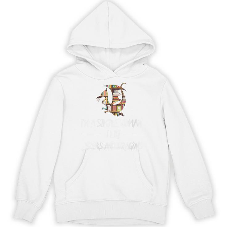 I'm a Simple Woman I Like Books And Dargons Dragon Unisex Hoodie