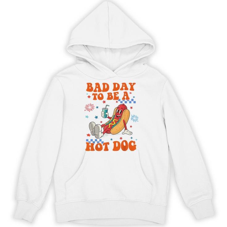 Its A Bad Day To Be A Hot Dog Hot Dog 4Th Of July Bbq Hoodie