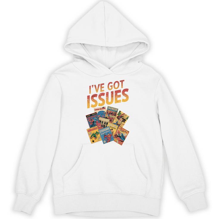 I'Ve Got Issues Comic Book Collecting Comfort Colors Crop Top Unisex Hoodie