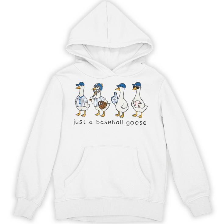 Just a Baseball GooseLife Is Better With Geese On Your Team Unisex Hoodie