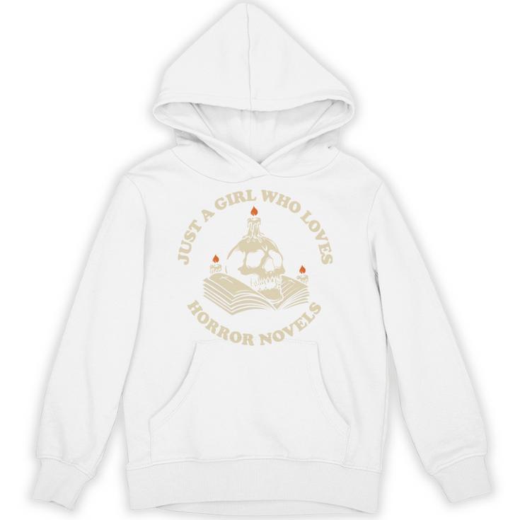 Just A Girl Who Loves Horror Novels Book Lover Unisex Hoodie