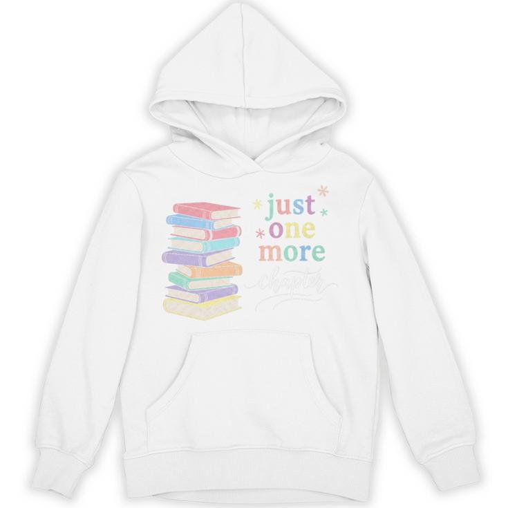 Just One More Chapter Cozy Pastel Bookworm Cute Book Reader Premium Tri-Blend Unisex Hoodie