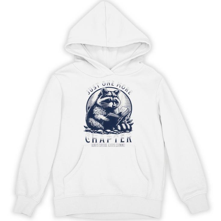 Just One More Chapter Raccoon Book Lover Unisex Hoodie