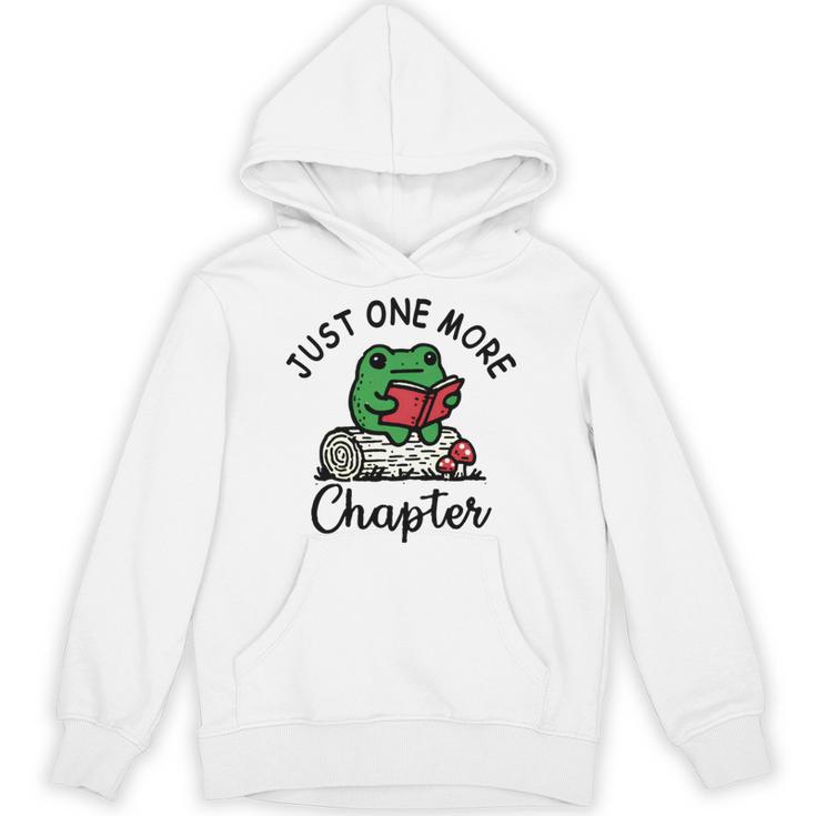 Just-One-More Chapter Frog Reading Book Men Women Kids Unisex Hoodie