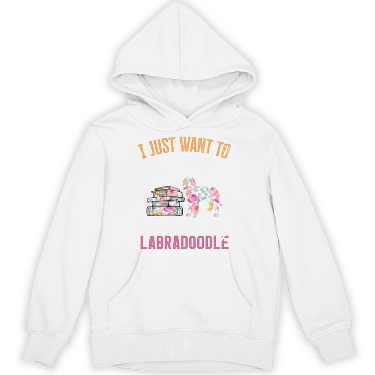 I Just Want To Read Books And Pet My Labradoodle Unisex Hoodie