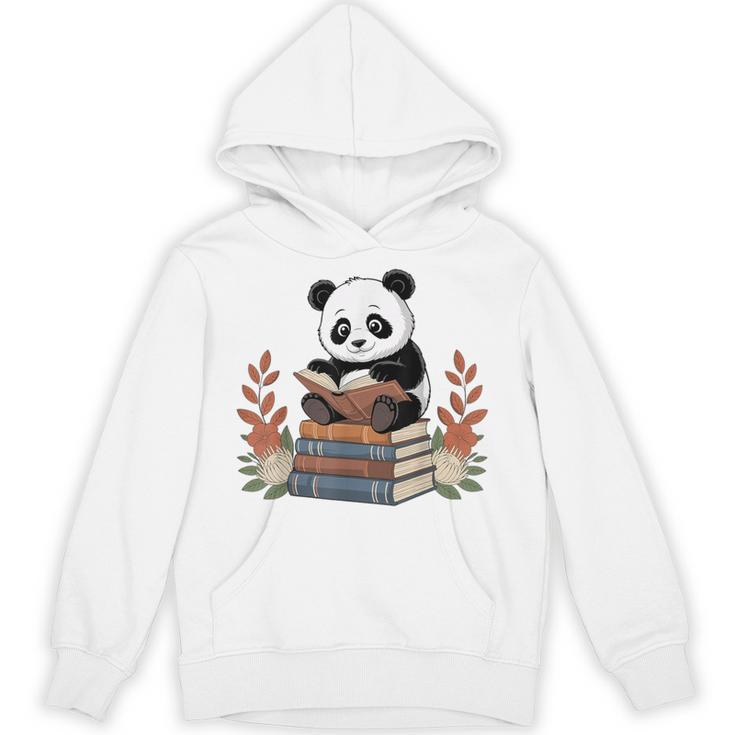 Kawaii Panda Book Lover Reading Books Panda Librarian Unisex Hoodie