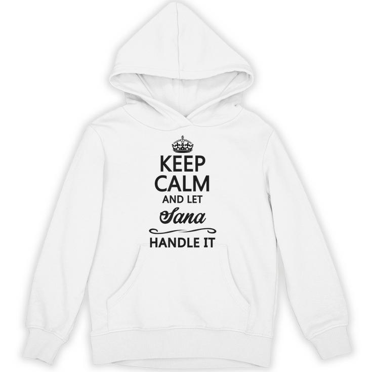 Keep Calm And Letana Handle It 面白い名前ギフト パーカー