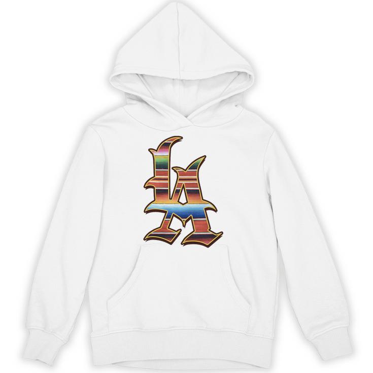 LA Sarape Los Angeles LA Sarape East LA Baseball Mexican Premium Tri-Blend Unisex Hoodie