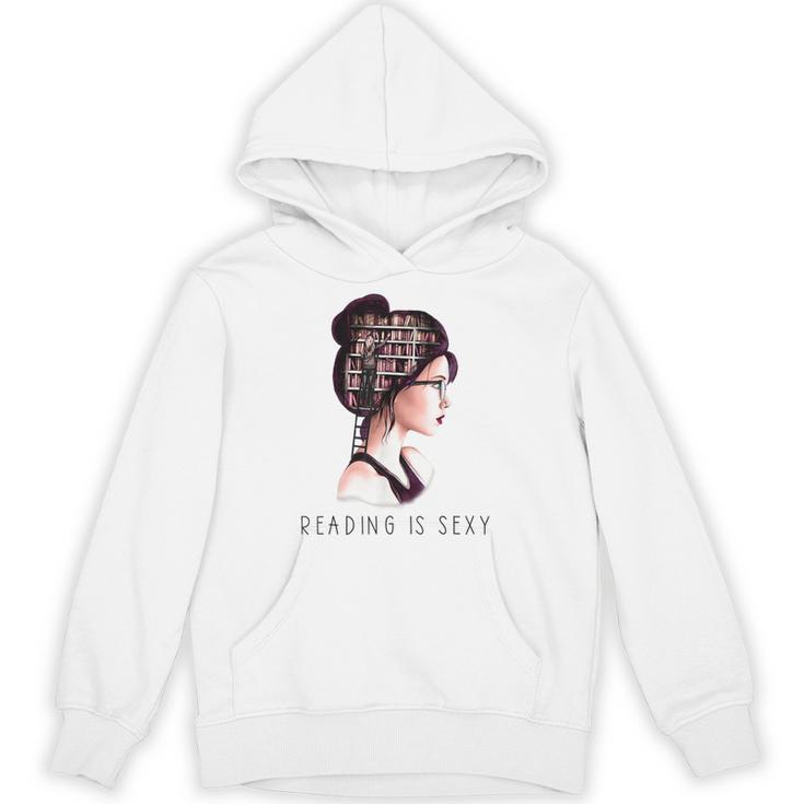Lesen Is Sexy Goth Girl Books Unisex Hoodie