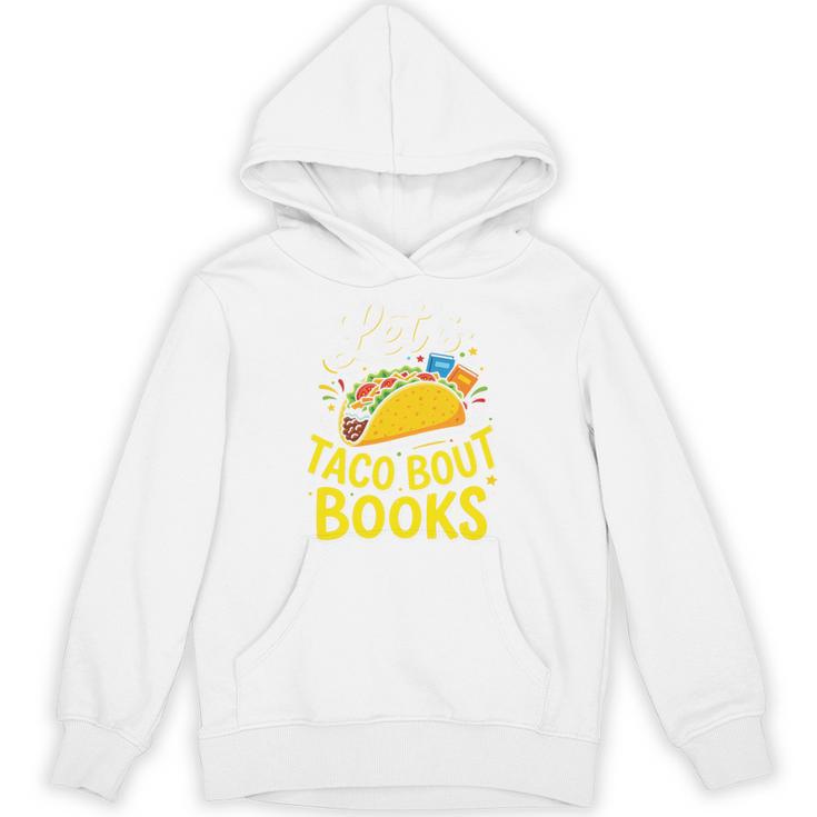 Let's Taco About Books Mexican Pun Bookworm Premium Tri-Blend Unisex Hoodie