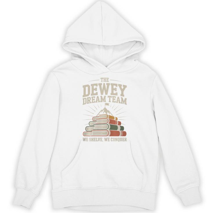 Library Dream Team Mountain Of Books Librarian Premium Tri-Blend Unisex Hoodie
