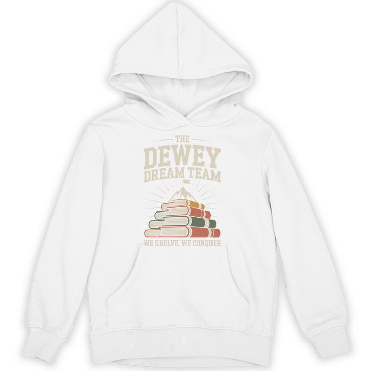 Library Dream Team Mountain Of Books Librarian Unisex Hoodie