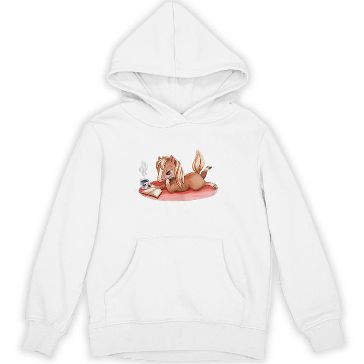 Life Is Better With Coffee Horses And Books Unisex Hoodie