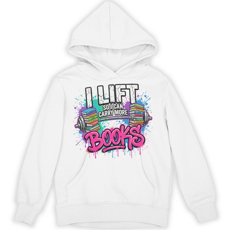 I Lift So I Can Carry More Books Reader Librarian Premium Tri-Blend Unisex Hoodie