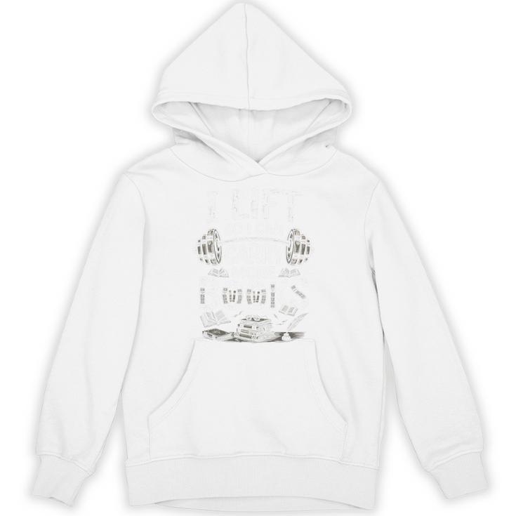 I Lift So I Can Carry More Books Reading Reader Book Workout Premium Tri-Blend Unisex Hoodie