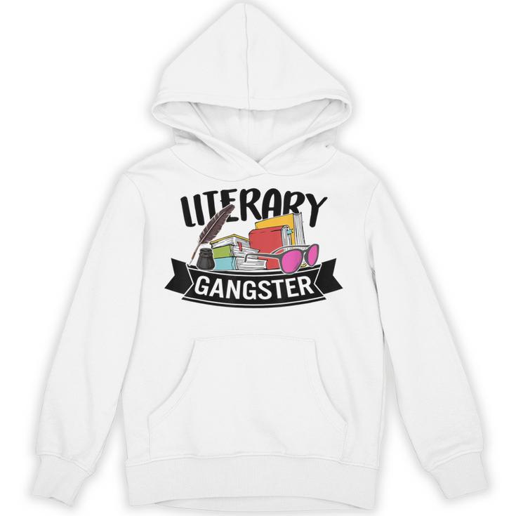 Literary Gangster Book Lover Bookish Bookworm Reader For Her Unisex Hoodie