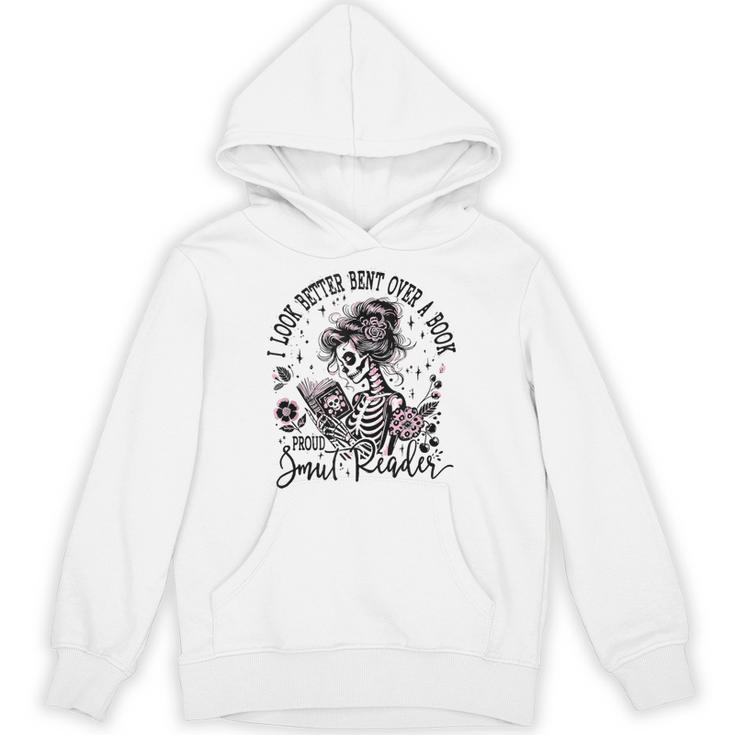 I Look Better Bent Over A Book Smut Reader Skeleton Women Unisex Hoodie