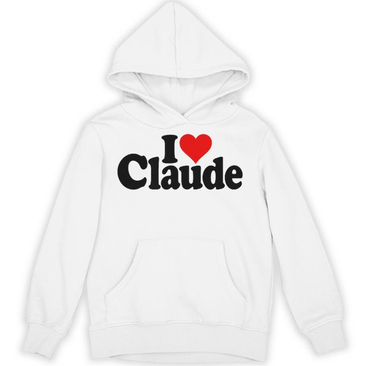 I Love Heart Claude Namee On A パーカー