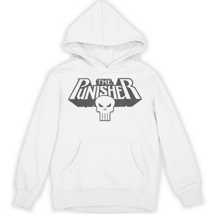 Marvel Punisher Extruded Comic Book Vintage Skull Logo Unisex Hoodie