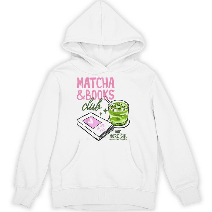 Matcha & Books Club Green Tea Latte Lovers Unisex Hoodie