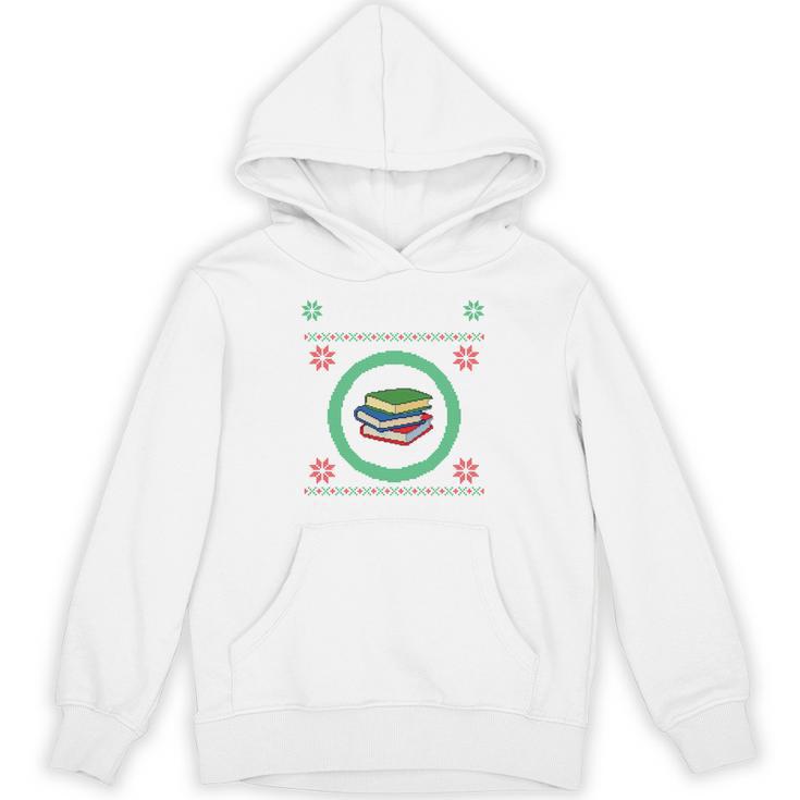 Merry Bookmas Christmas Jumper Avid Reader Ugly Sweater Book Unisex Hoodie