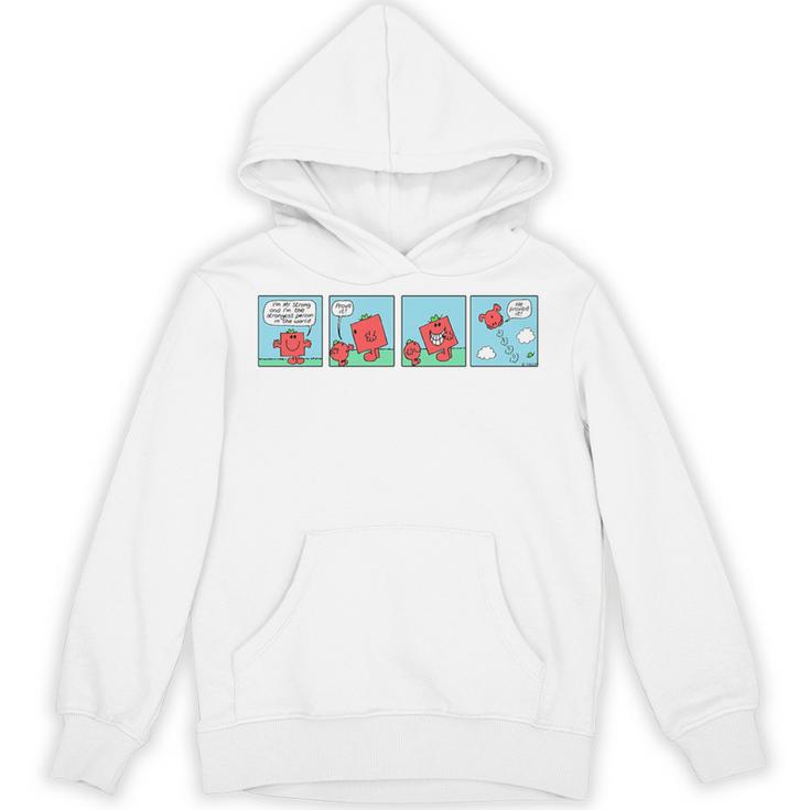 Mr Men Mr Strong Mr Small Retro Comic Book Premium Tri-Blend Unisex Hoodie