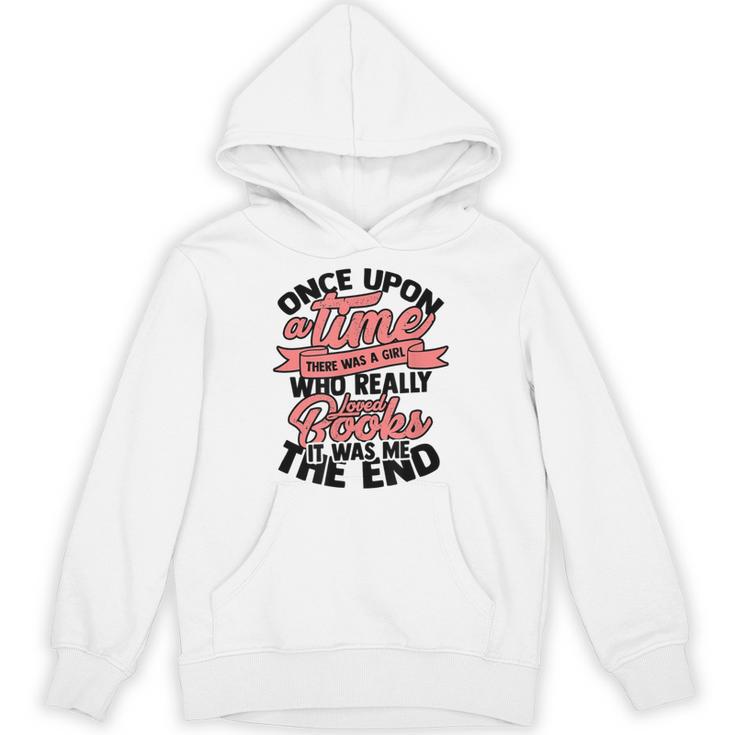 Once Upon a Time There Was a Girl Bookmark And Books Unisex Hoodie