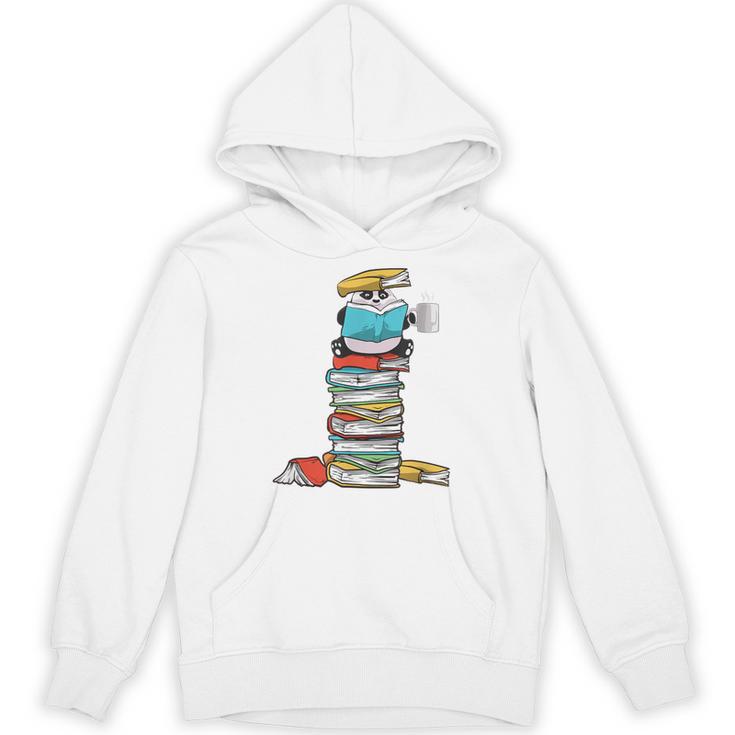 Panda Bear Loves Reading Illustration For A Book Nerd Unisex Hoodie