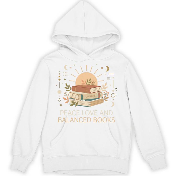 Peace Love And Balanced Books Tax Auditor Accountant Premium Tri-Blend Unisex Hoodie